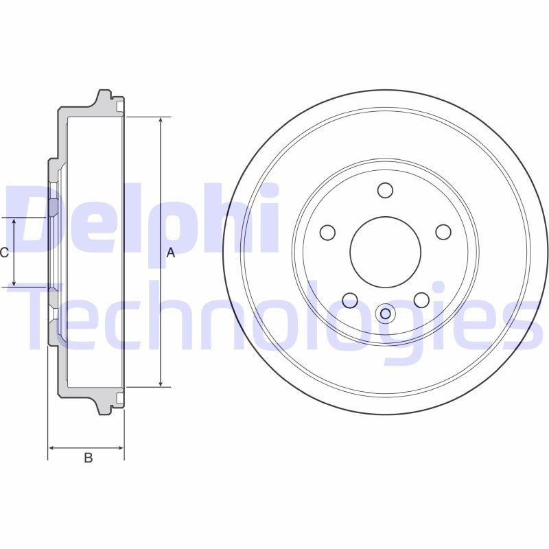 DELPHI BF556: Piduritrummel 274mm