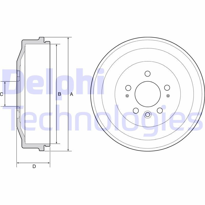 DELPHI BF558: Piduritrummel 335mm