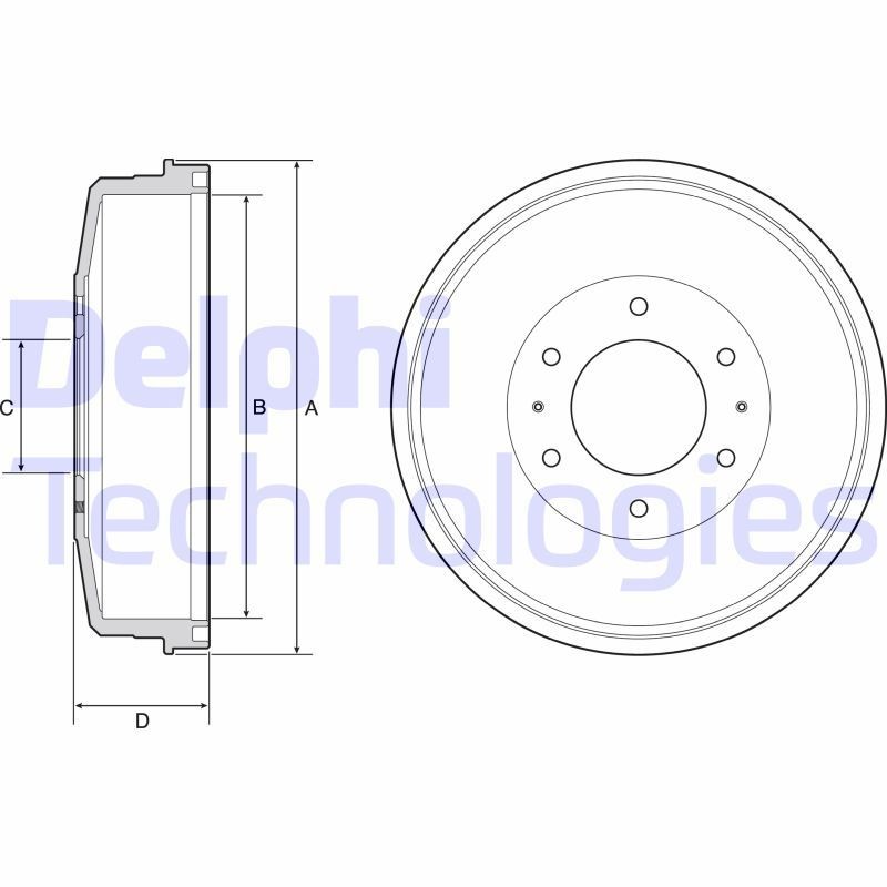 DELPHI BF559: Piduritrummel 343mm