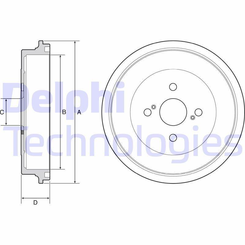 DELPHI BF560: Piduritrummel 284mm