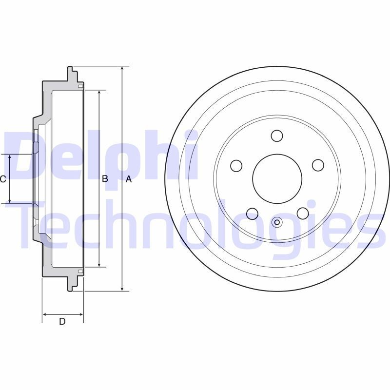 DELPHI BF561: Piduritrummel 290mm