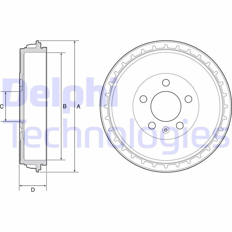 DELPHI BF564: Piduritrummel 278mm