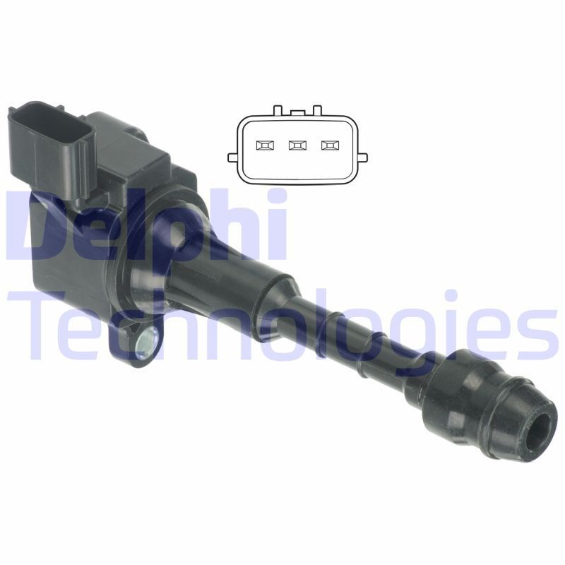DELPHI GN10246-12B1: Süütepool 12V, 3-poolsus
