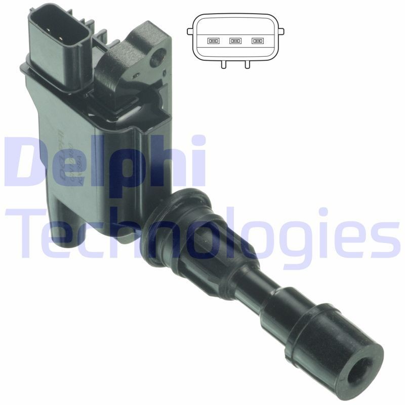 DELPHI GN10480-12B1: Süütepool 12V, 3-poolsus