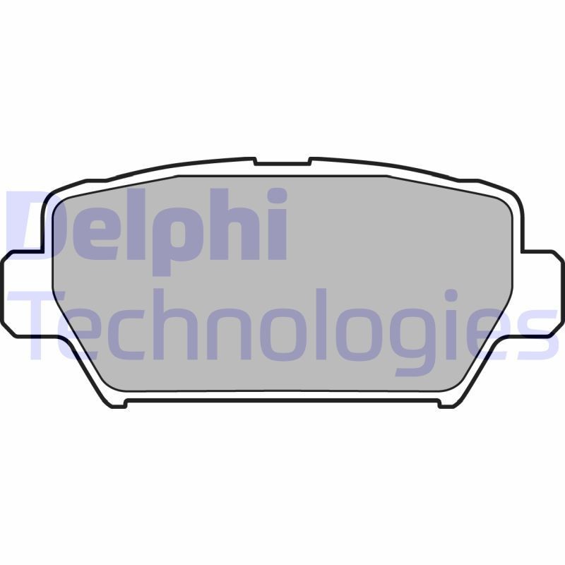 DELPHI LP3433: Piduriklotsid ilma lisavarustuseta, koos kokkusurumisvastase plekiga