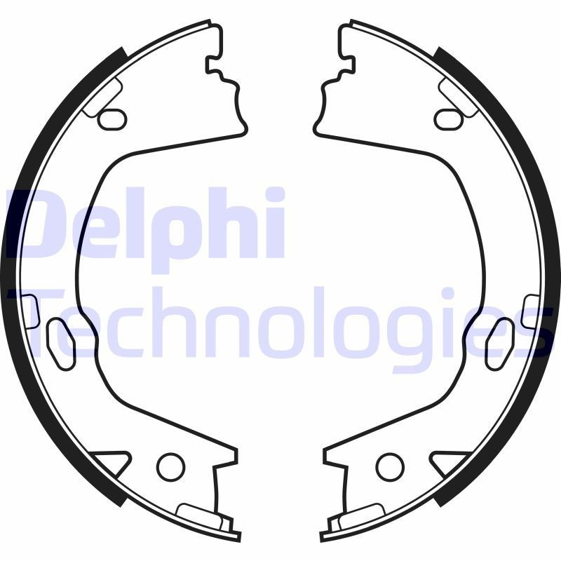 DELPHI LS2153: Piduriklotside komplekt, seisupidur