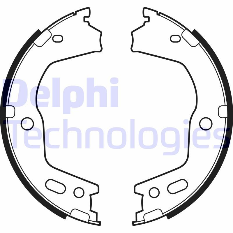 DELPHI LS2154: Piduriklotside komplekt, seisupidur