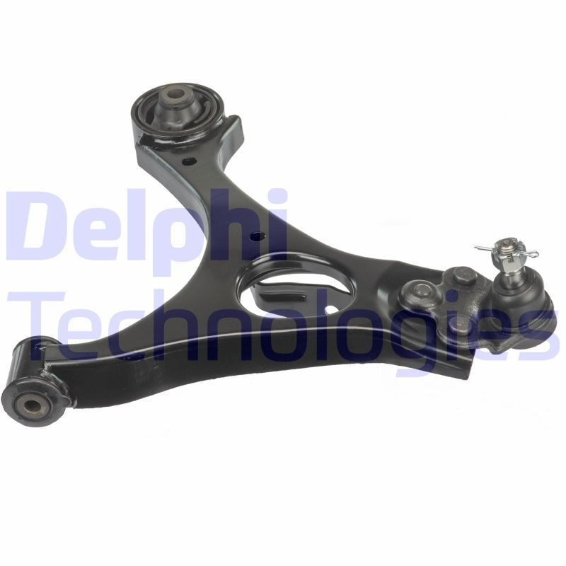 DELPHI TC3752: Bras de suspension droit, inférieur, Tôle d'acier, avec rotule de suspension