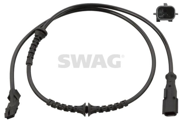 SWAG 60 10 4974: Capteur ABS Essieu arrière gauche, Essieu arrière droit, 885mm