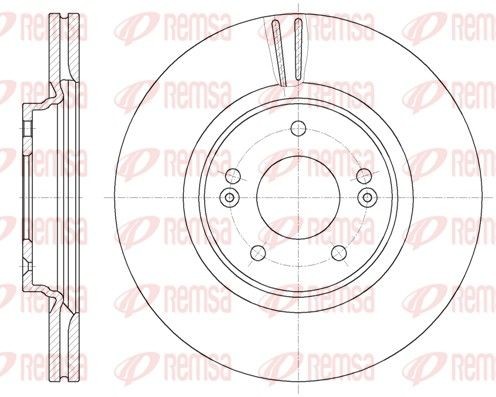 REMSA 61781.10: Piduriketas Esisild, Ø: 305mm, õhutusega, Ø: 305mm