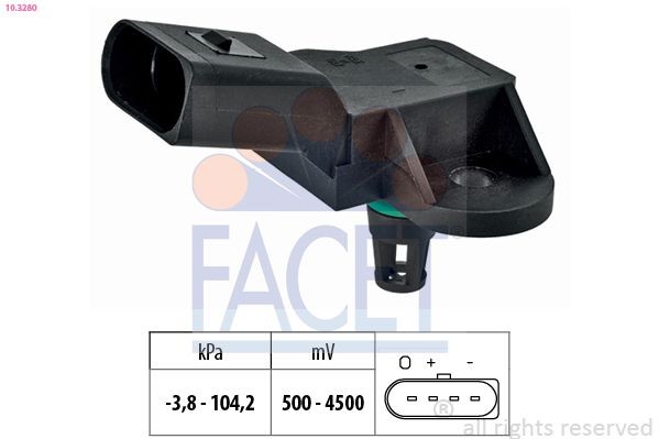 FACET 10.3280: Surveandur, pidurivõimendi Made in Italy - OE Equivalent