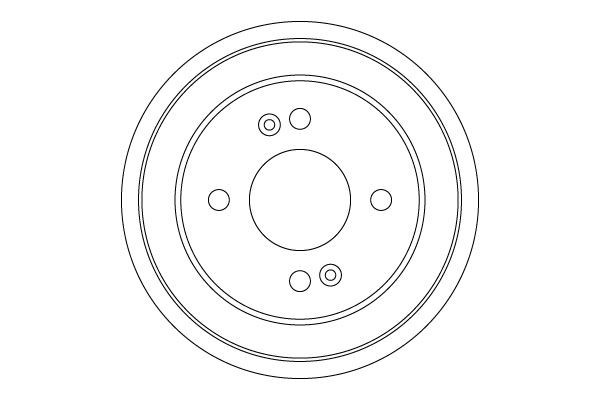 TRW DB4548: Tambur frana 220mm
