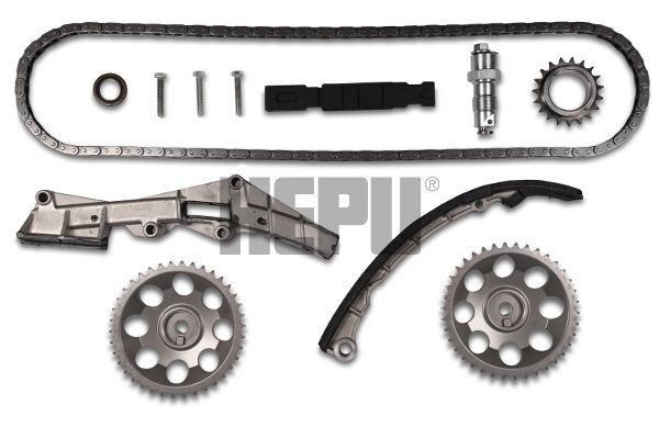 HEPU 21-0563: Kit de distribuição Com o carreto do veio de excêntricos, Com o carreto da cambota