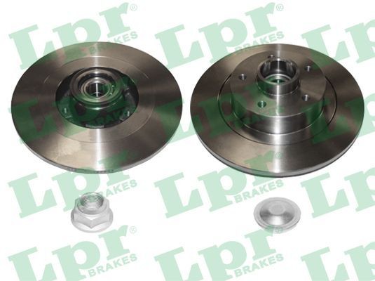 LPR R1079PCA: Piduriketas LPR HUB BRAKE DISC LINE Ø: 290mm, täis, Ø: 290mm, koos lisadega, koos ABS-andurirõngaga, koos rattalaagri komplektiga