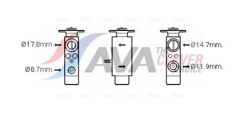 AVA COOLING SYSTEMS MN1082: Supapa expansiune, clima