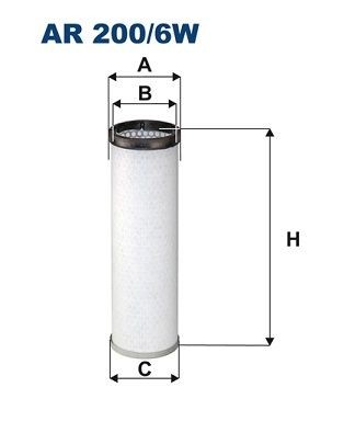 FILTRON AR 200/6W: Filtru aer secundar