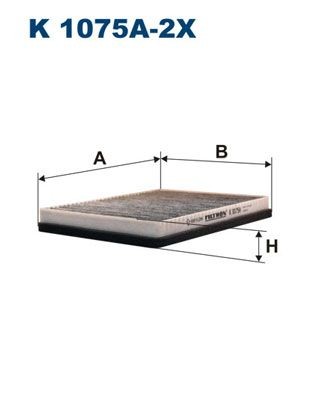 FILTRON K 1075A-2x: Filter, salongiõhk Aktiivsöefilter
