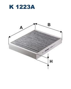 FILTRON K 1223A: Filter, salongiõhk Aktiivsöefilter