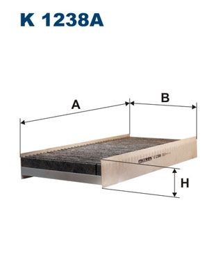 FILTRON K 1238A: Filtre d'habitacle Filtre à charbon actif