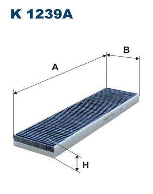 FILTRON K 1239A: Filtru, aer habitaclu Filtru carbon activ