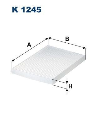 FILTRON K 1245: Filter, salongiõhk Partikkelfilter