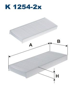 FILTRON K 1254-2x: Filtro abitacolo Filtro particellare