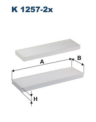 FILTRON K 1257-2x: Filtr, vzduch v interiéru filtr částic