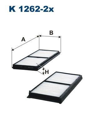 FILTRON K 1262-2x: Filtru, aer habitaclu Filtru de particule