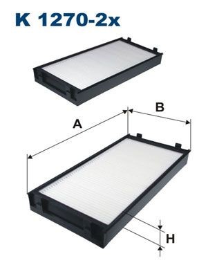 FILTRON K 1270-2x: Filtrs, Salona telpas gaiss Daļiņu filtrs
