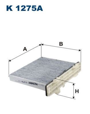FILTRON K 1275A: Filtre d'habitacle Filtre à charbon actif