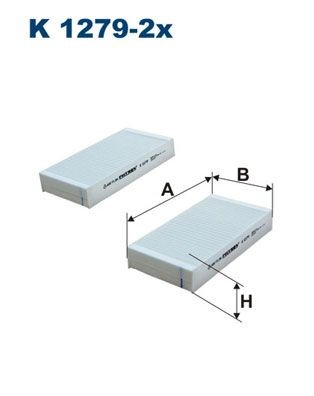 FILTRON K 1279-2x: Filtre d'habitacle Filtre à particules