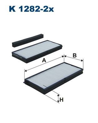 FILTRON K 1282-2x: Filtro abitacolo Filtro particellare