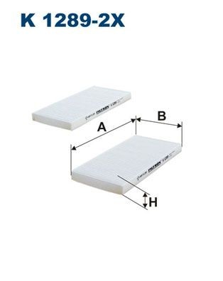 FILTRON K 1289-2x: Filtru, aer habitaclu Filtru de particule