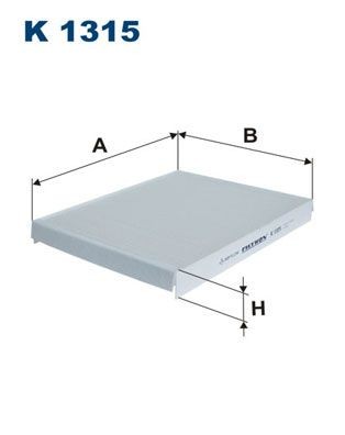 FILTRON K 1315: Filtru, aer habitaclu Filtru de particule