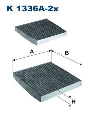 FILTRON K 1336A-2x: Filter, salongiõhk Aktiivsöefilter