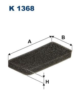 FILTRON K 1368: Filtru, aer habitaclu Filtru de particule