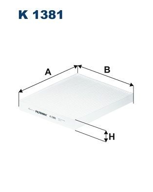 FILTRON K 1381: Kupéfilter Partikelfilter