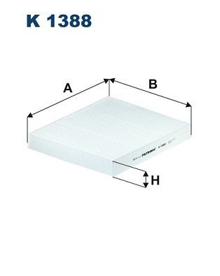 FILTRON K 1388: Filtru, aer habitaclu Filtru de particule
