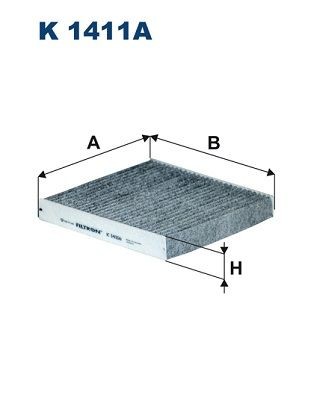 FILTRON K 1411A: Filtru, aer habitaclu Filtru carbon activ