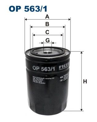 FILTRON OP 563/1: Filtru ulei cu ventil blocare retur