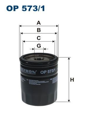 FILTRON OP 573/1: Eļļas filtrs