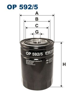 FILTRON OP 592/5: Filtru ulei