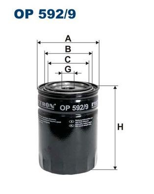 FILTRON OP 592/9: Oljefilter
