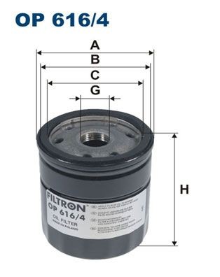 FILTRON OP 616/4: Filtru ulei