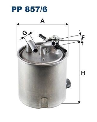FILTRON PP 857/6: Filtro combustible