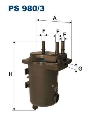 FILTRON PS 980/3: Degvielas filtrs
