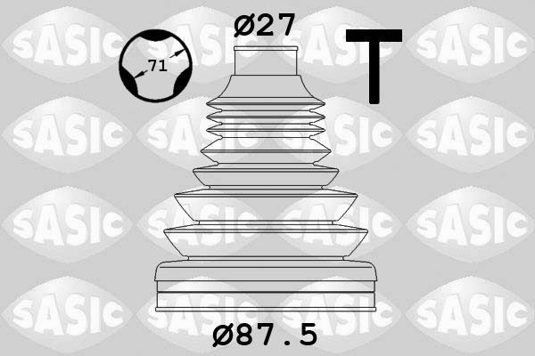 SASIC 1906131: Ansamblu burduf, articulatie planetara spre cutia de viteze, spre roata, Thermoplast