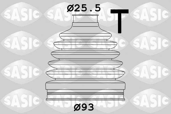 SASIC 1906155: Σετ φούσκες, άξονας μετ. κίν. από την πλευρά των τροχών, Θερμοπλαστικό υλικό
