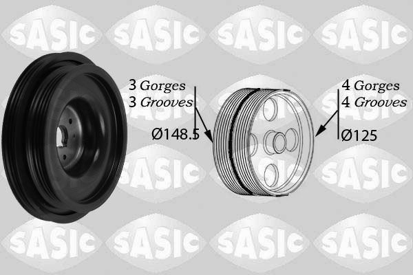 SASIC 2154026: Fulie curea, arbore cotit