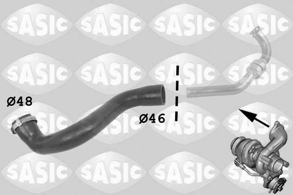 SASIC 3334036: Kompressoriõhuvoolik Väljapääs